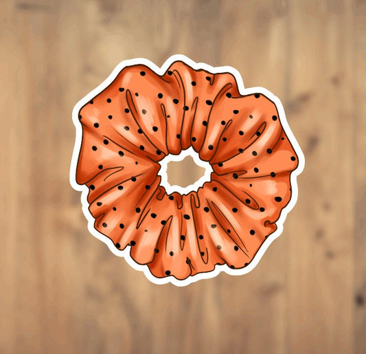 Scrunchy, Hair Tie, Vinyl Sticker, Halloween Scrunchy, Halloween Sticker, Spooky Season, Cute Stickers, Laptop Sticker, Tumbler Sticker